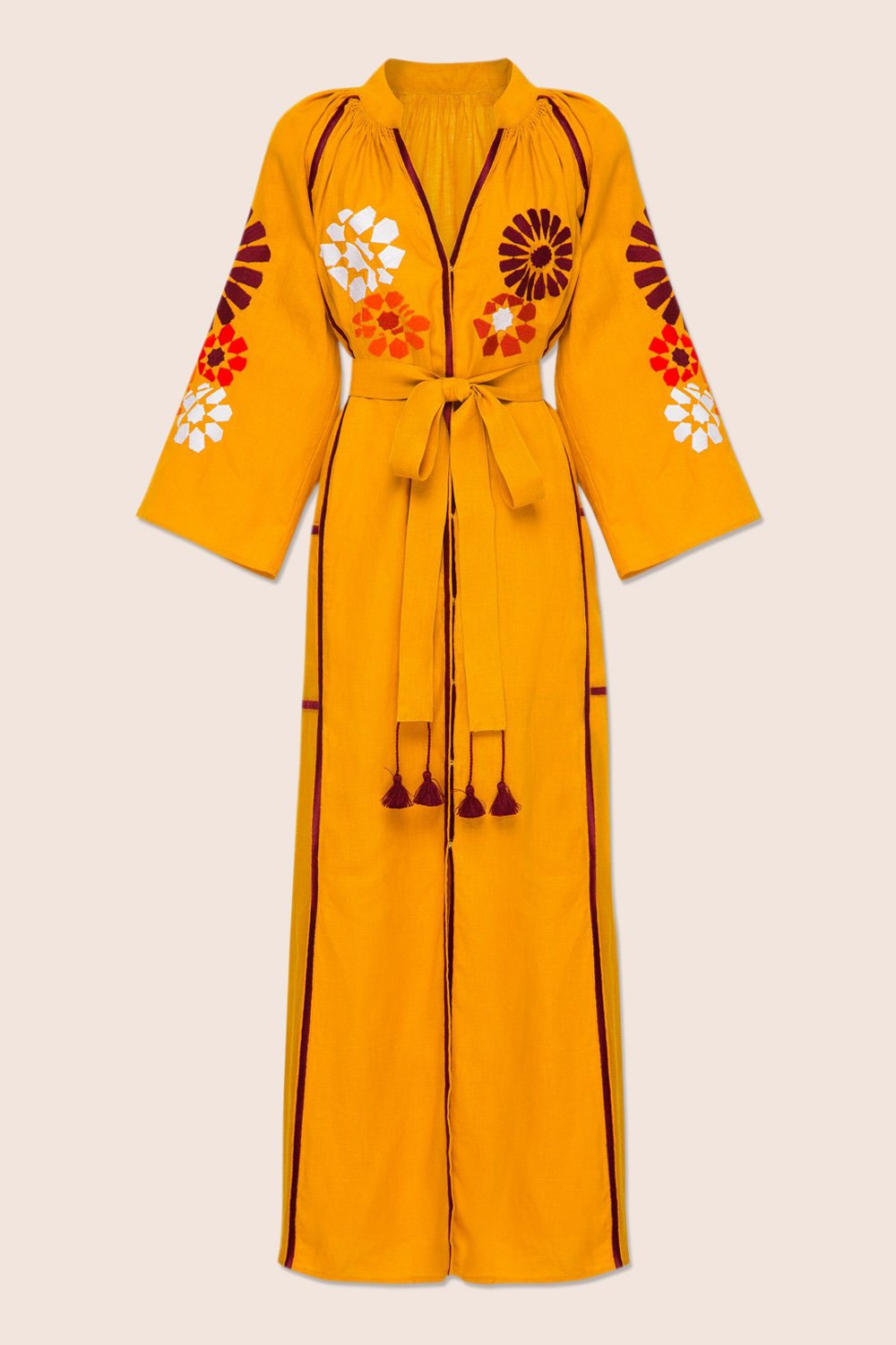 Barcelona Midi Dress in Yellow