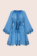 Cabo Mini Dress in Blue