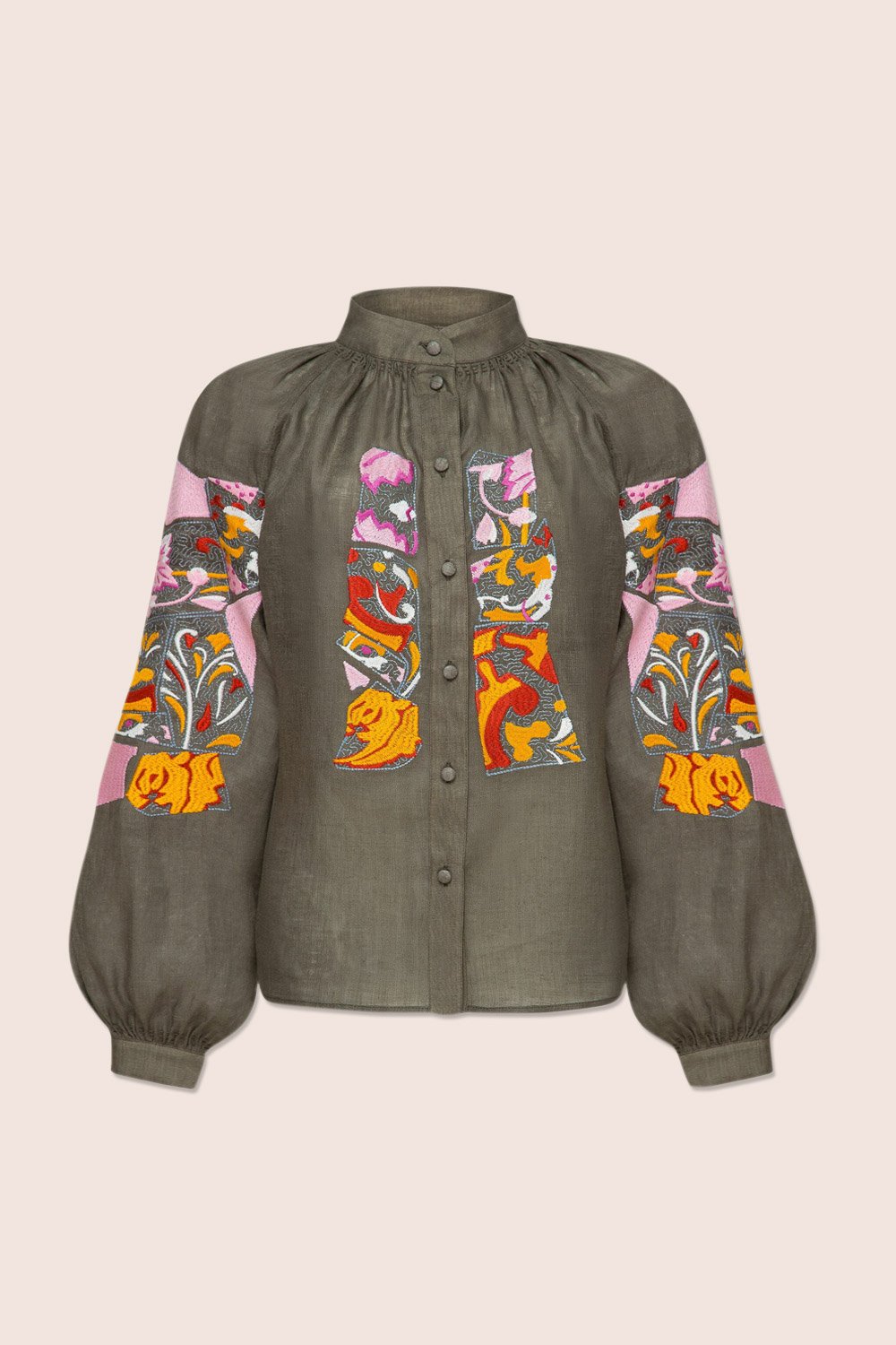 Broken Tiles Blouse in Khaki