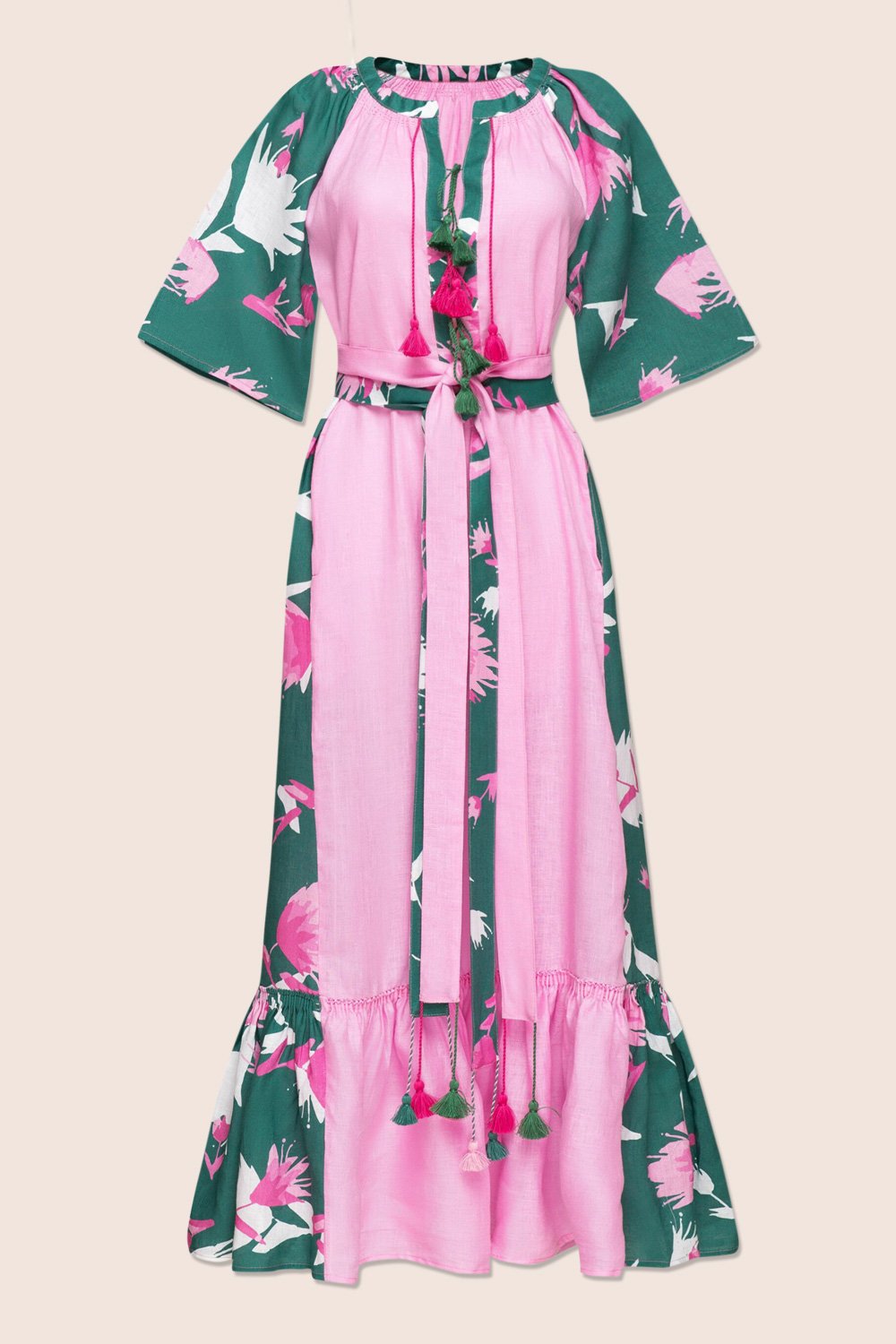 Alex+Keiko Midi Dress in Pink
