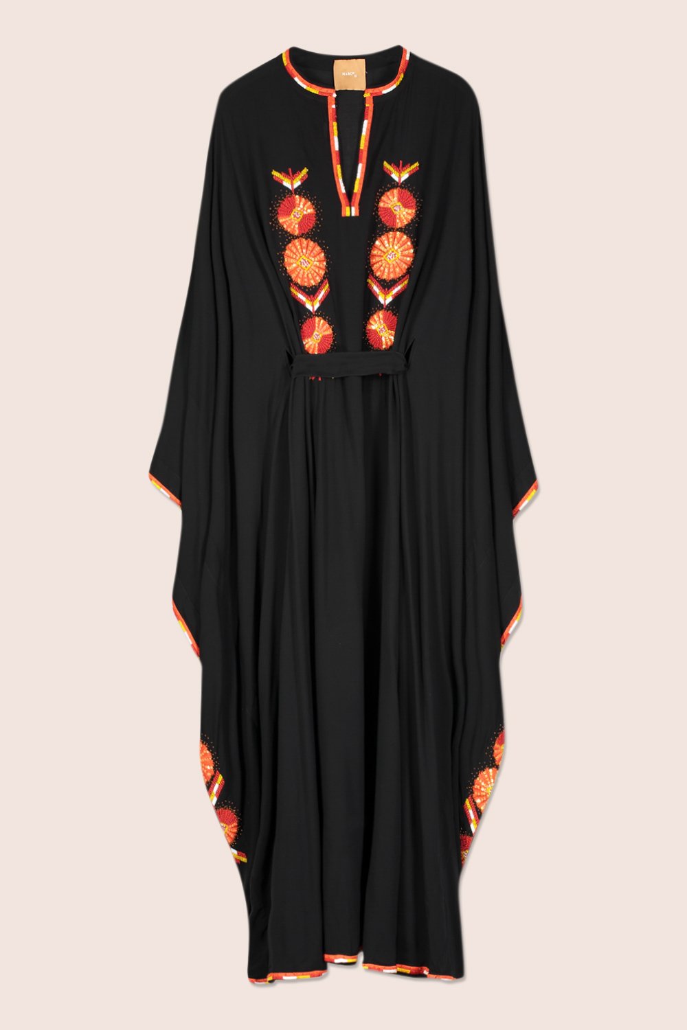 Amal Maxi Caftan in Black