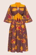 Alex Midi Dress in Mauve