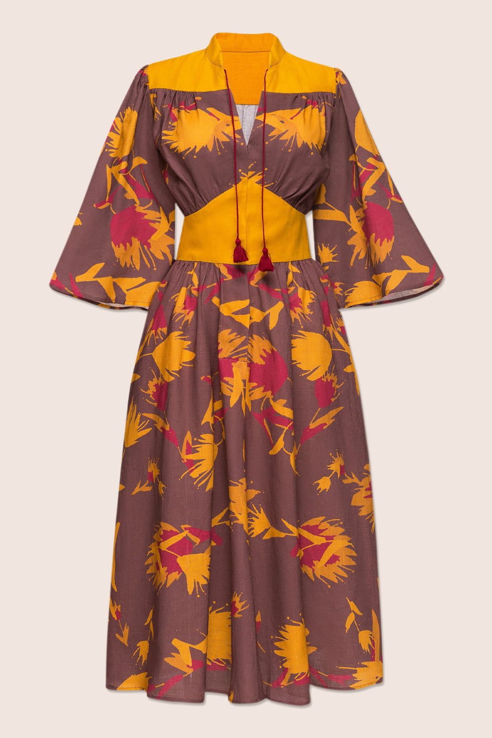 Alex Midi Dress in Mauve