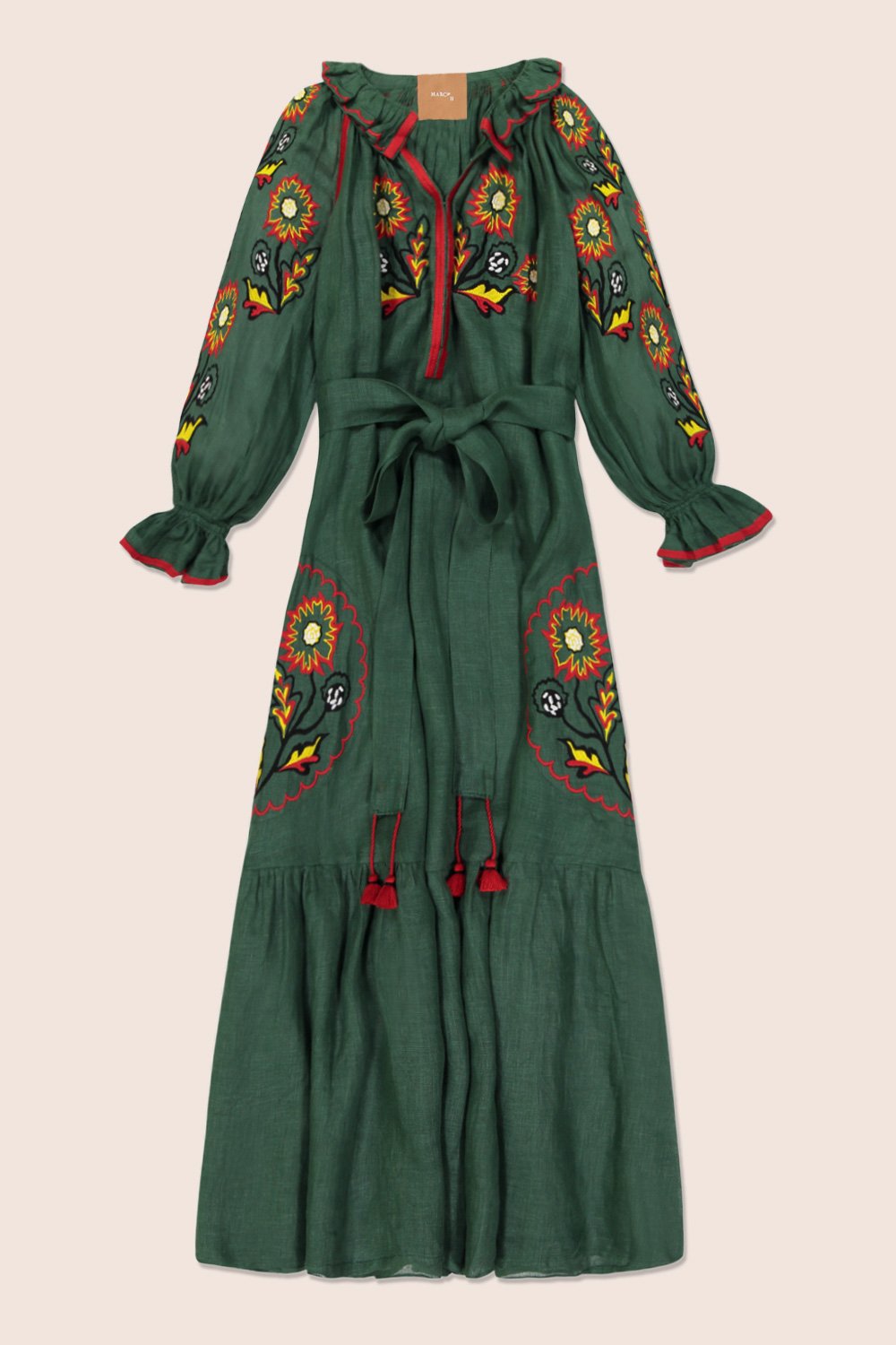 Petro Midi Dress in Green
