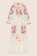 Petro Midi Dress in White