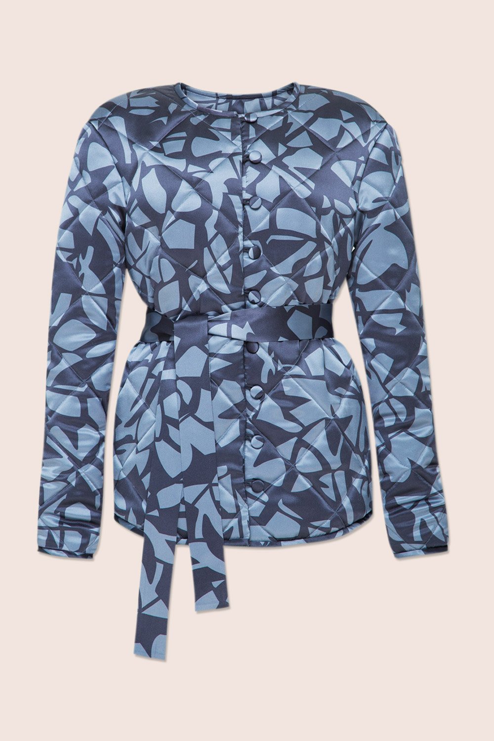Gaudi Florals Print Jacket in Blue
