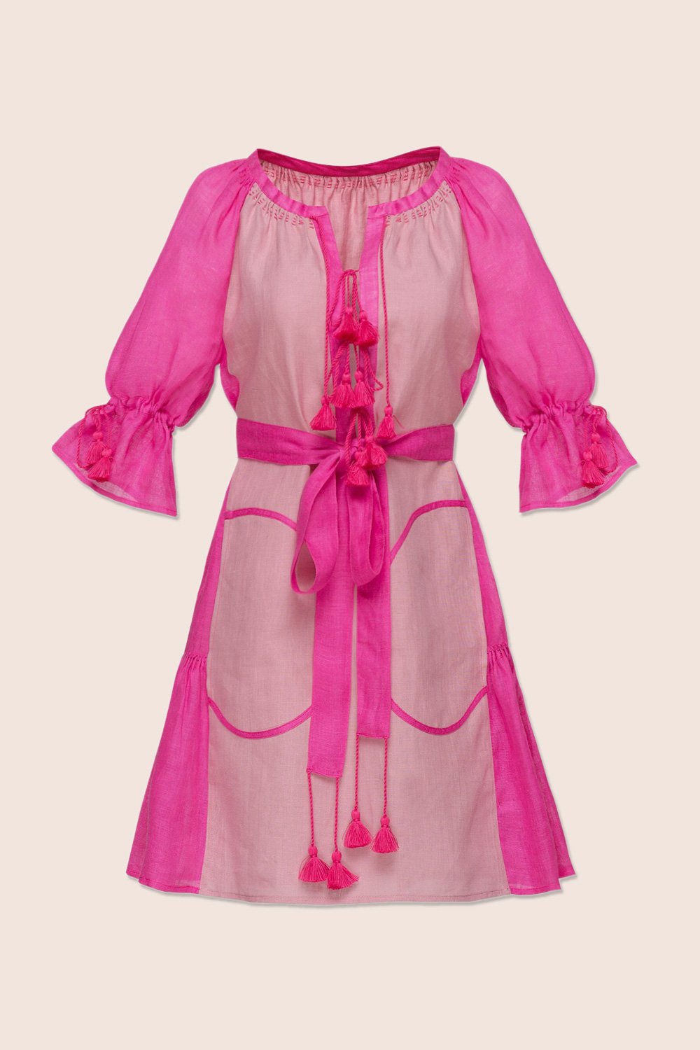 Keiko Mini Dress in Pink