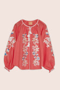 Roberta Blouse in Salmon