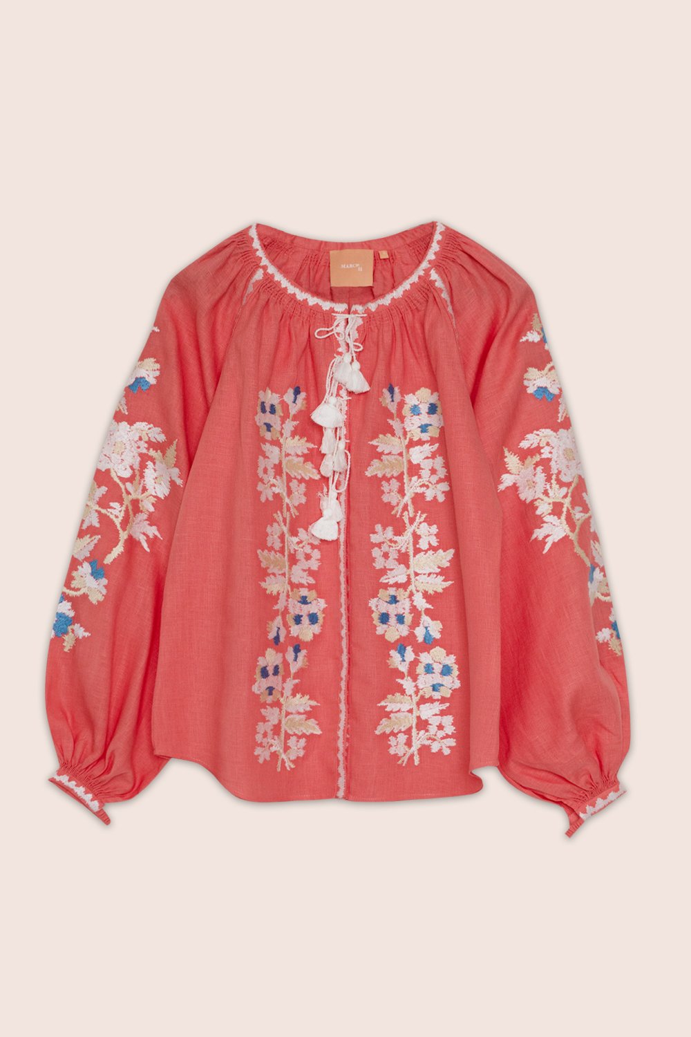 Roberta Blouse in Salmon