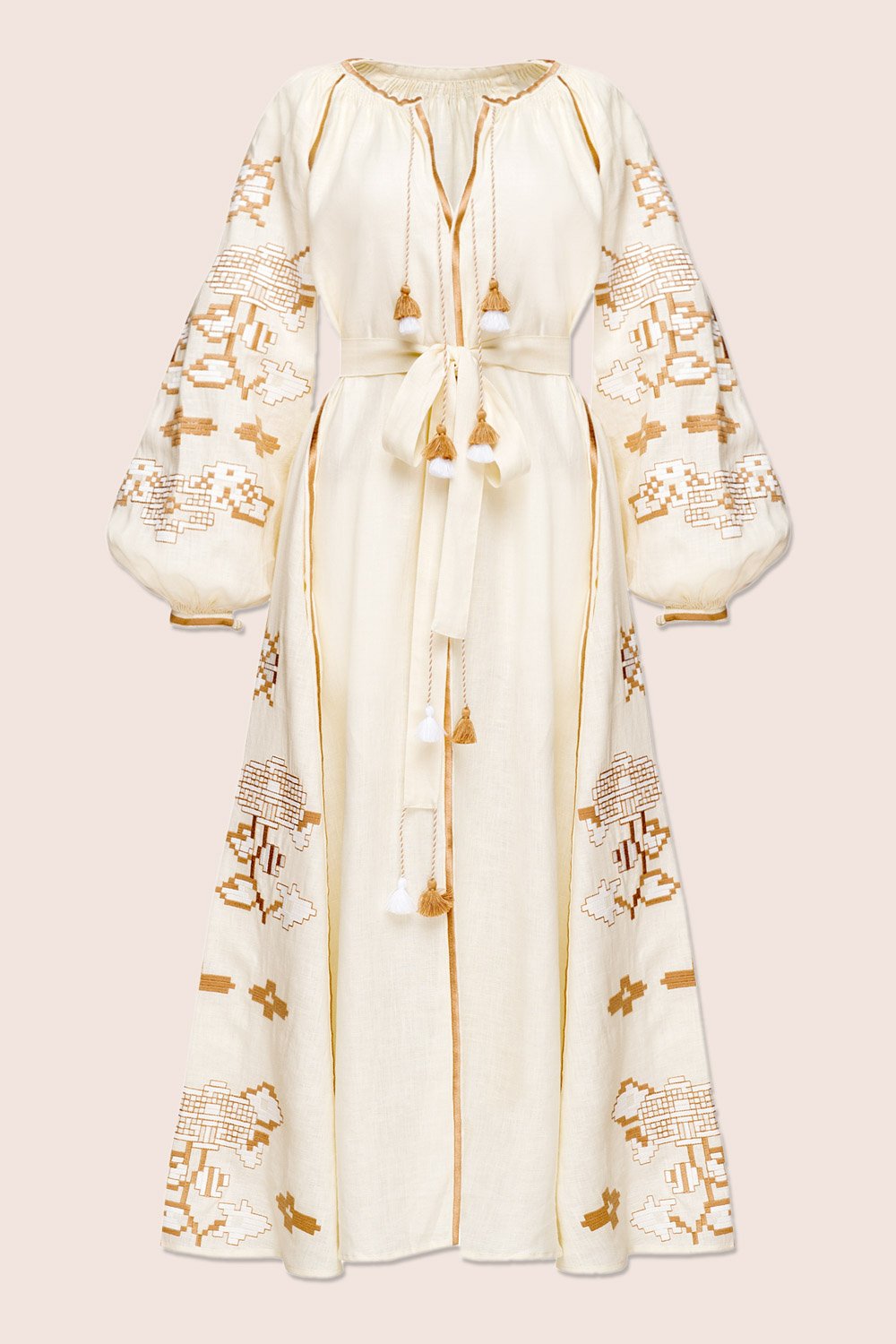 Laila Maxi Dress in Creme