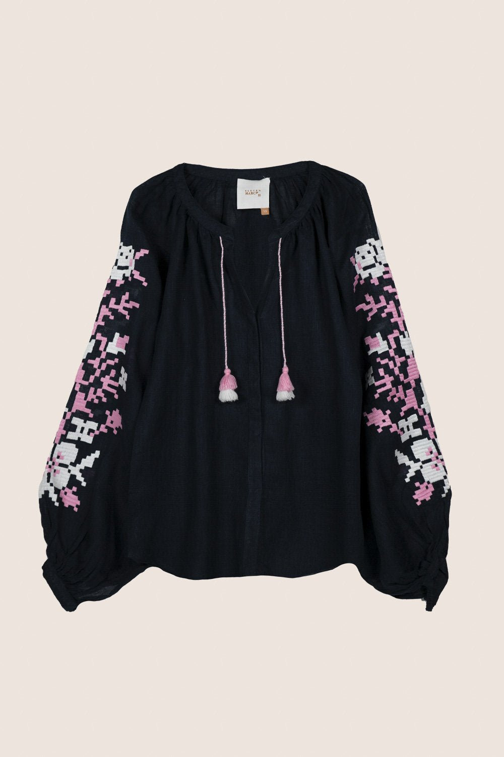 Adele Blouse in Dark Navy