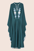 Amal Maxi Caftan in Emerald