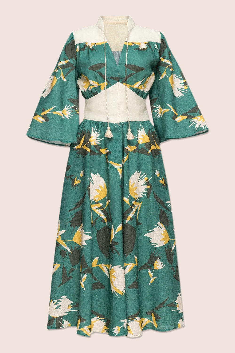 Alex Midi Dress in Green