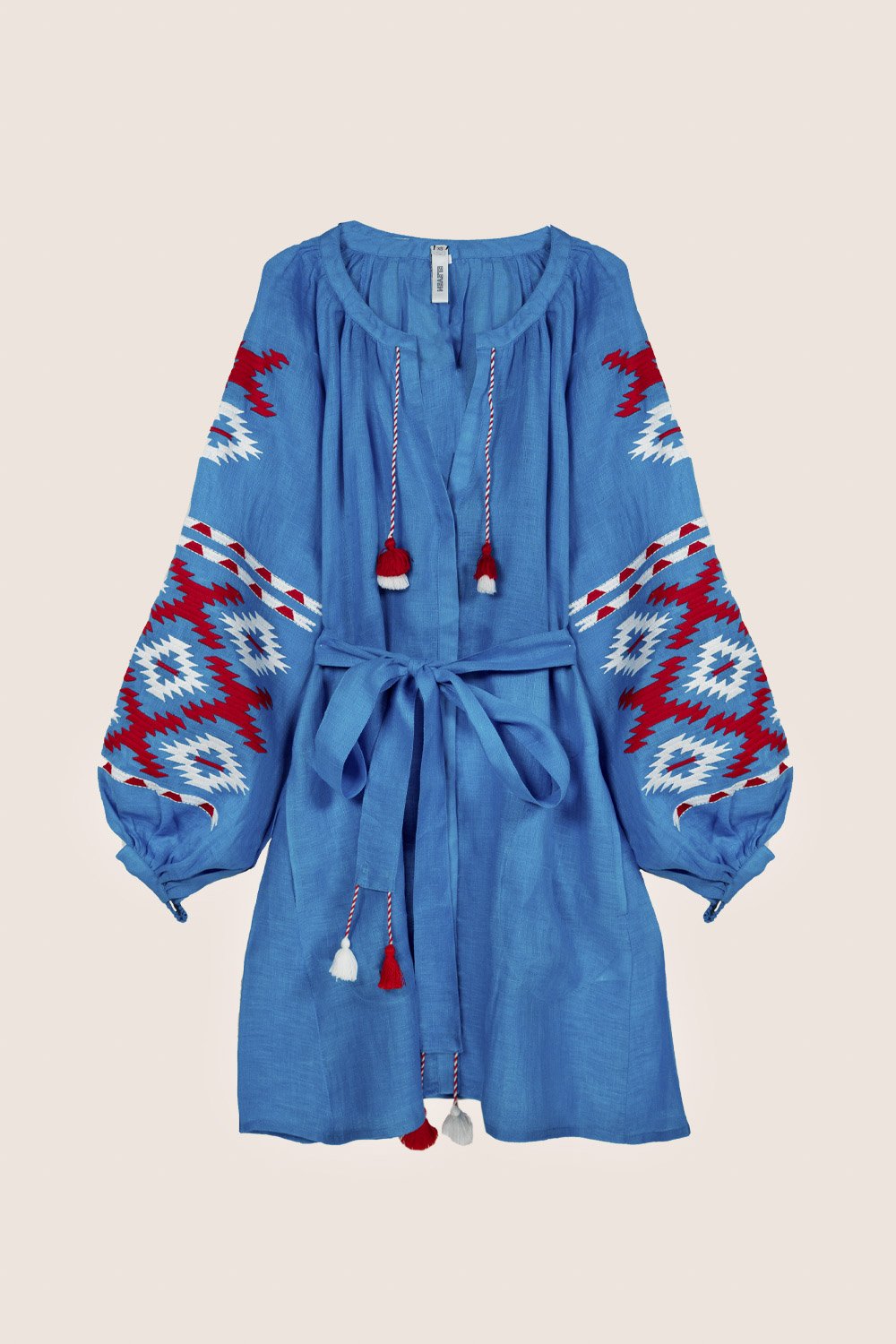 Istanbul Mini Dress in Cerulean