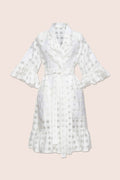 Nilofar Mini Wrap Dress in White