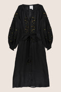 Arizona Maxi Dress in Black with Gold