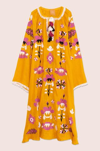 Astrid Maxi Dress in Yellow