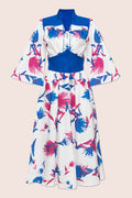 Alex Midi Dress in White