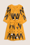 Naomi Mini Dress in Yellow