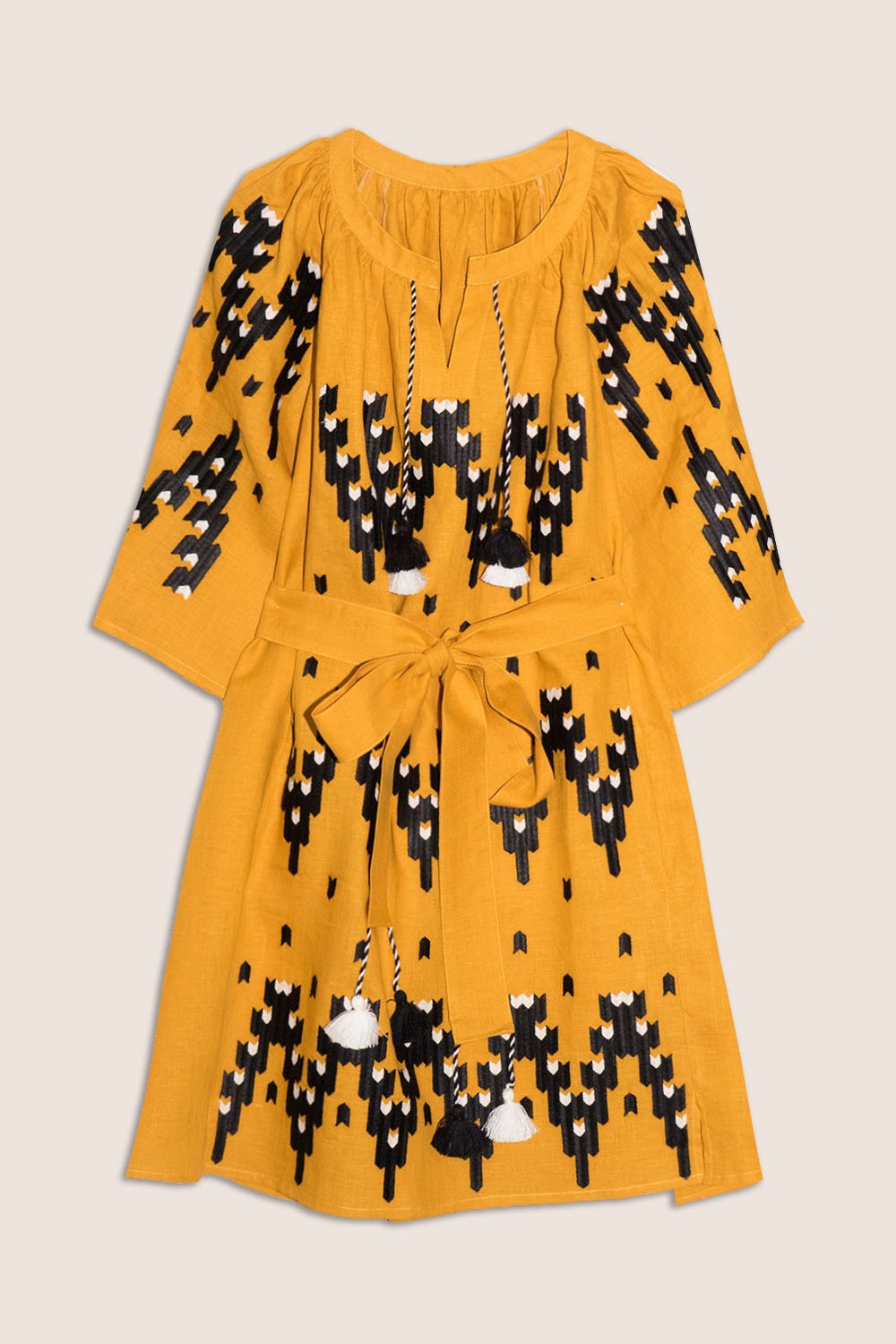 Naomi Mini Dress in Yellow