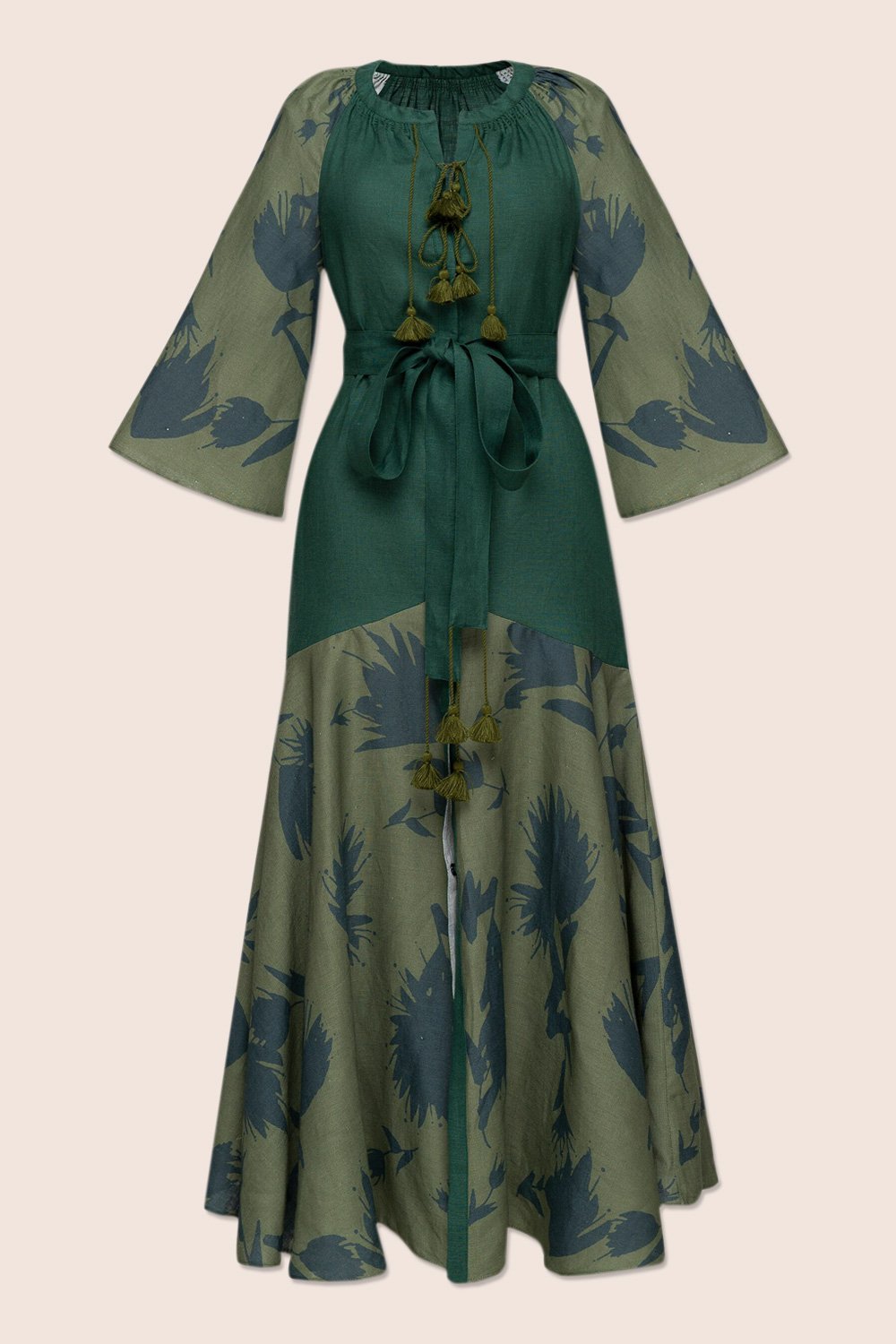 Alex+Gabrielle Midi Dress in Green