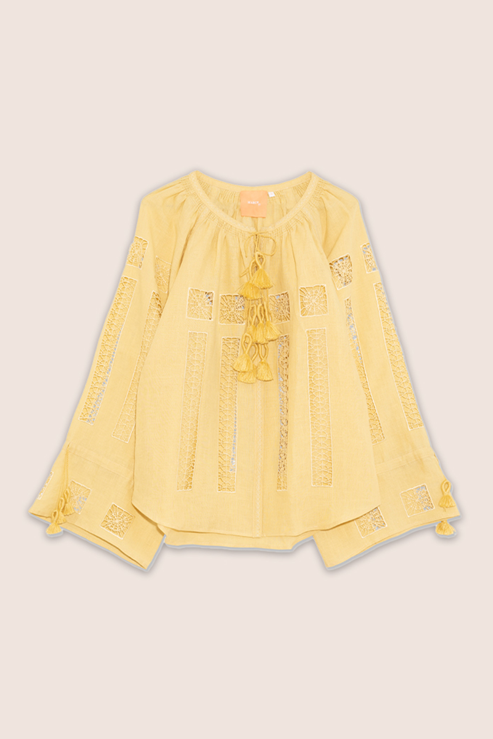 Island Star Blouse in Yellow