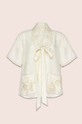 Rita Blouse in Creme