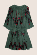 Naomi Mini Dress in Green