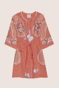 Ece Mini Dress in Salmon