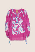 Rose Power Blouse in Fuchsia