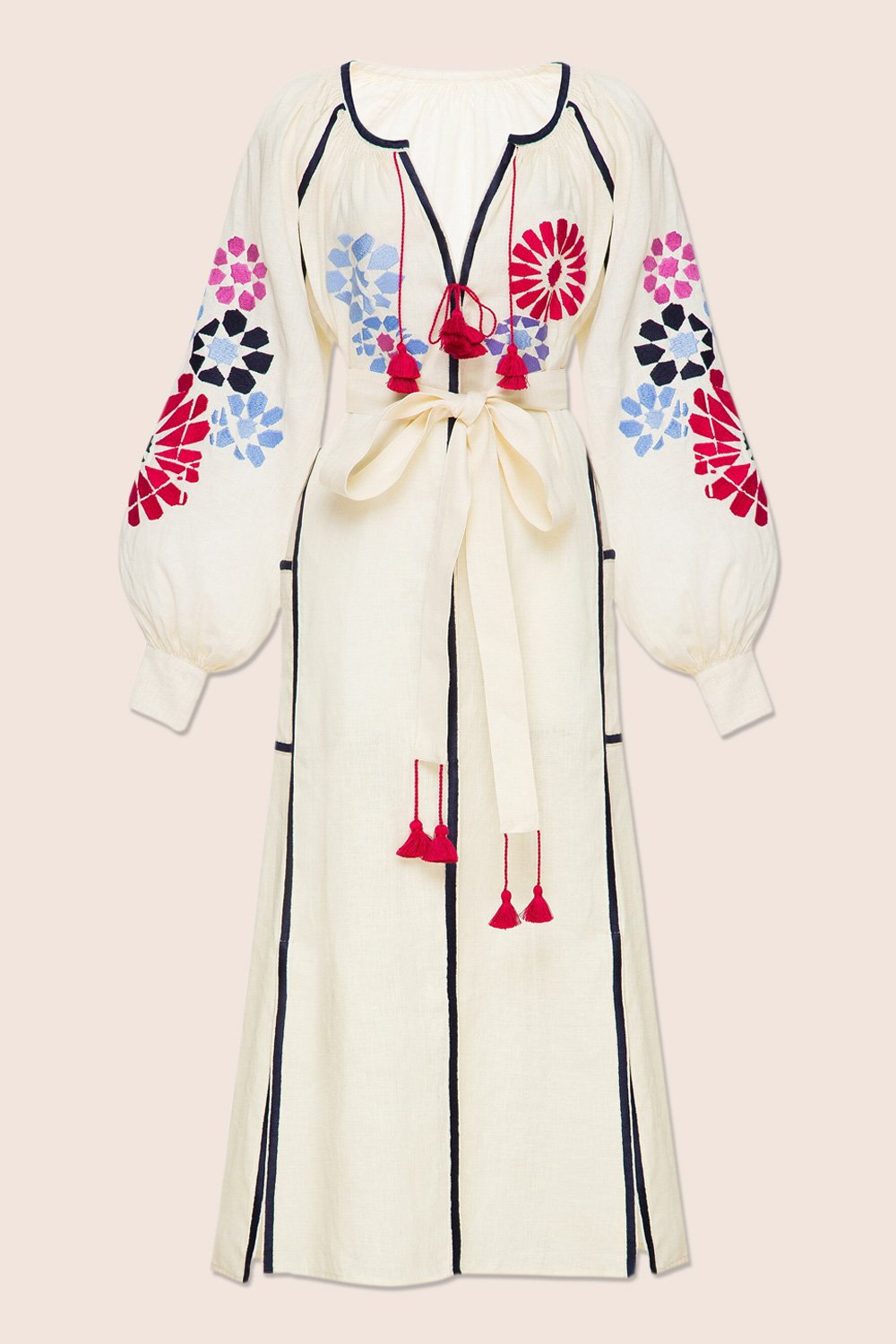 Barcelona Midi Dress in Creme