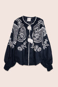 Ece Blouse in Dark Navy