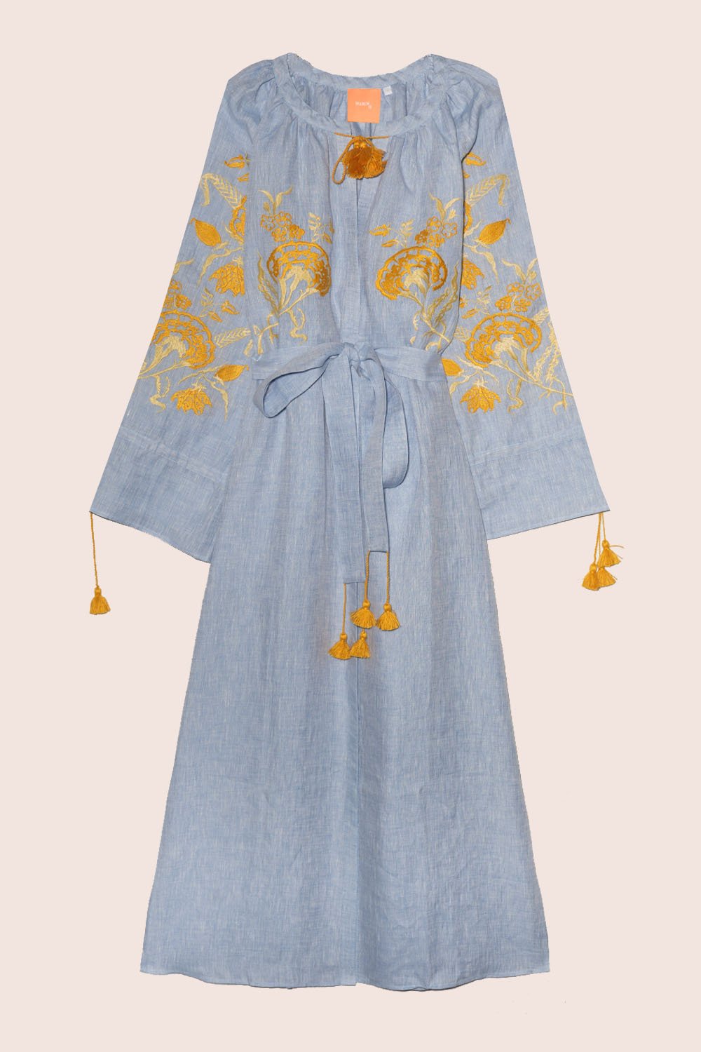Floral Dream Maxi Dress in Sky Blue