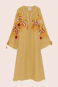 Floral Dream Maxi Dress in Yellow