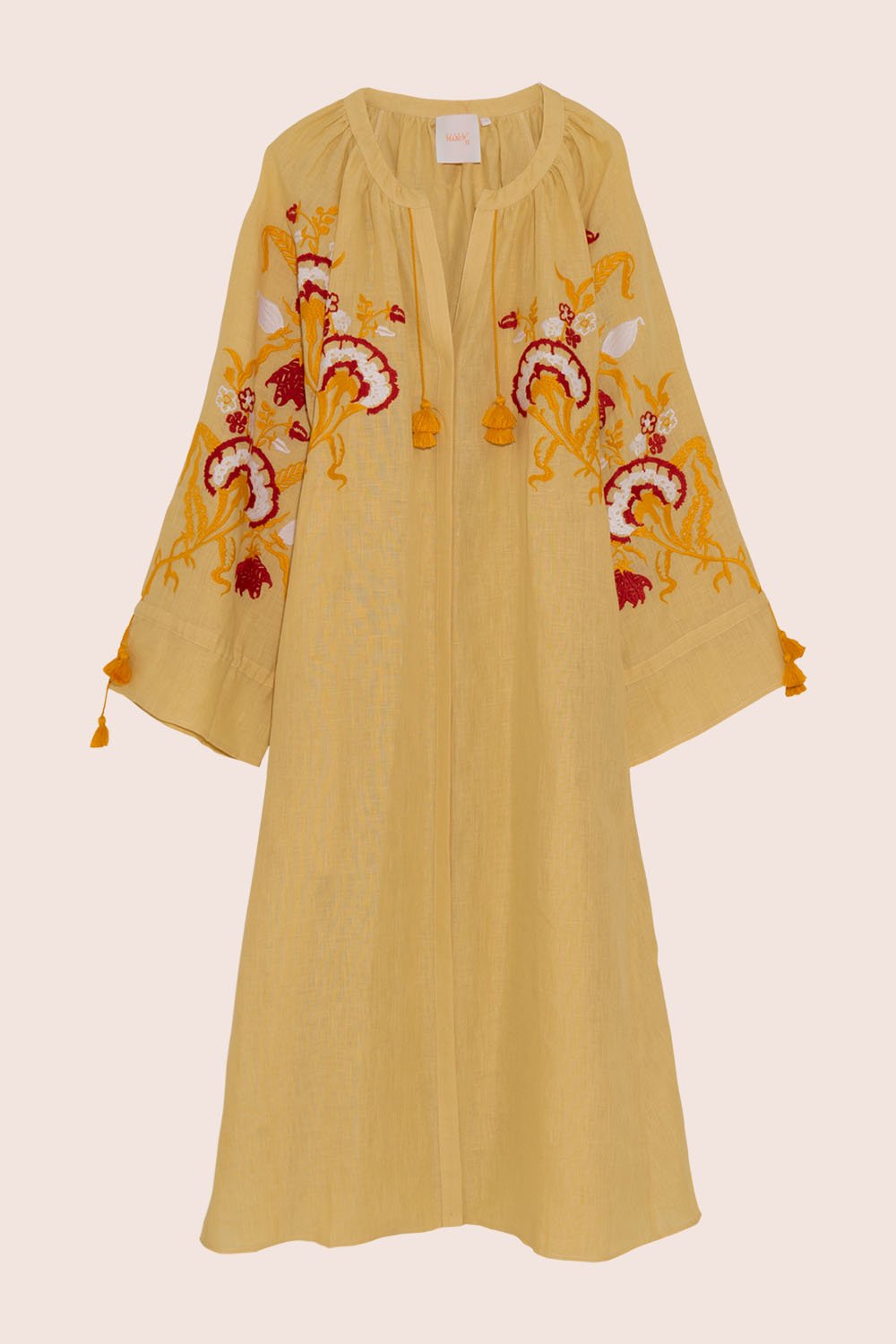 Floral Dream Maxi Dress in Yellow