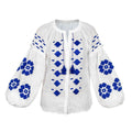 Elle linen blouse
