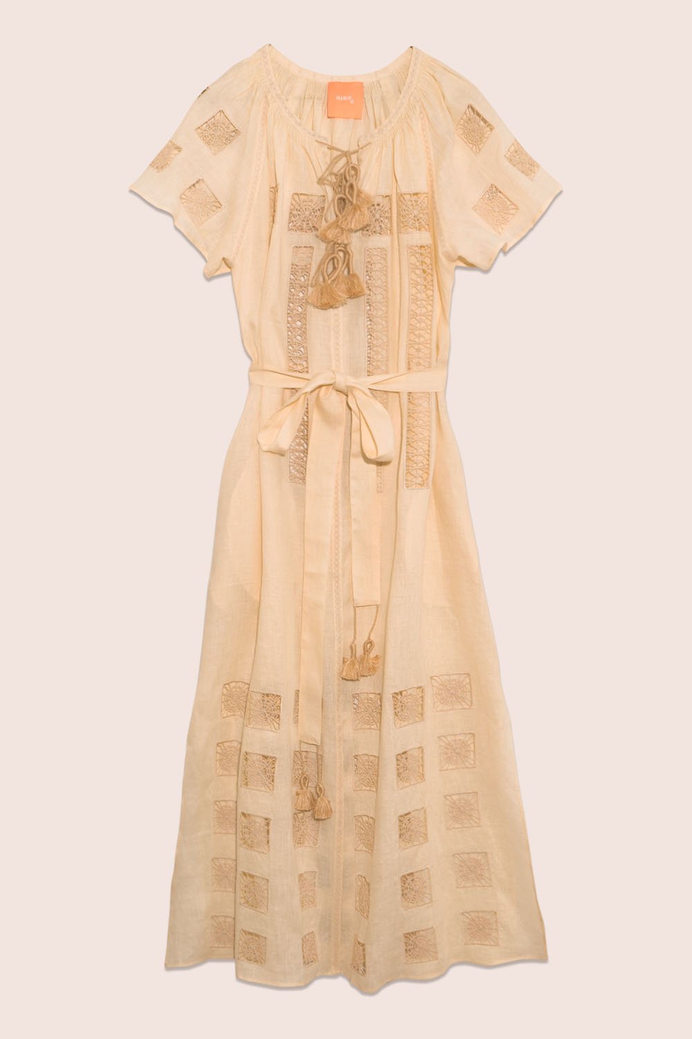 Island Star Maxi Dress in Creme