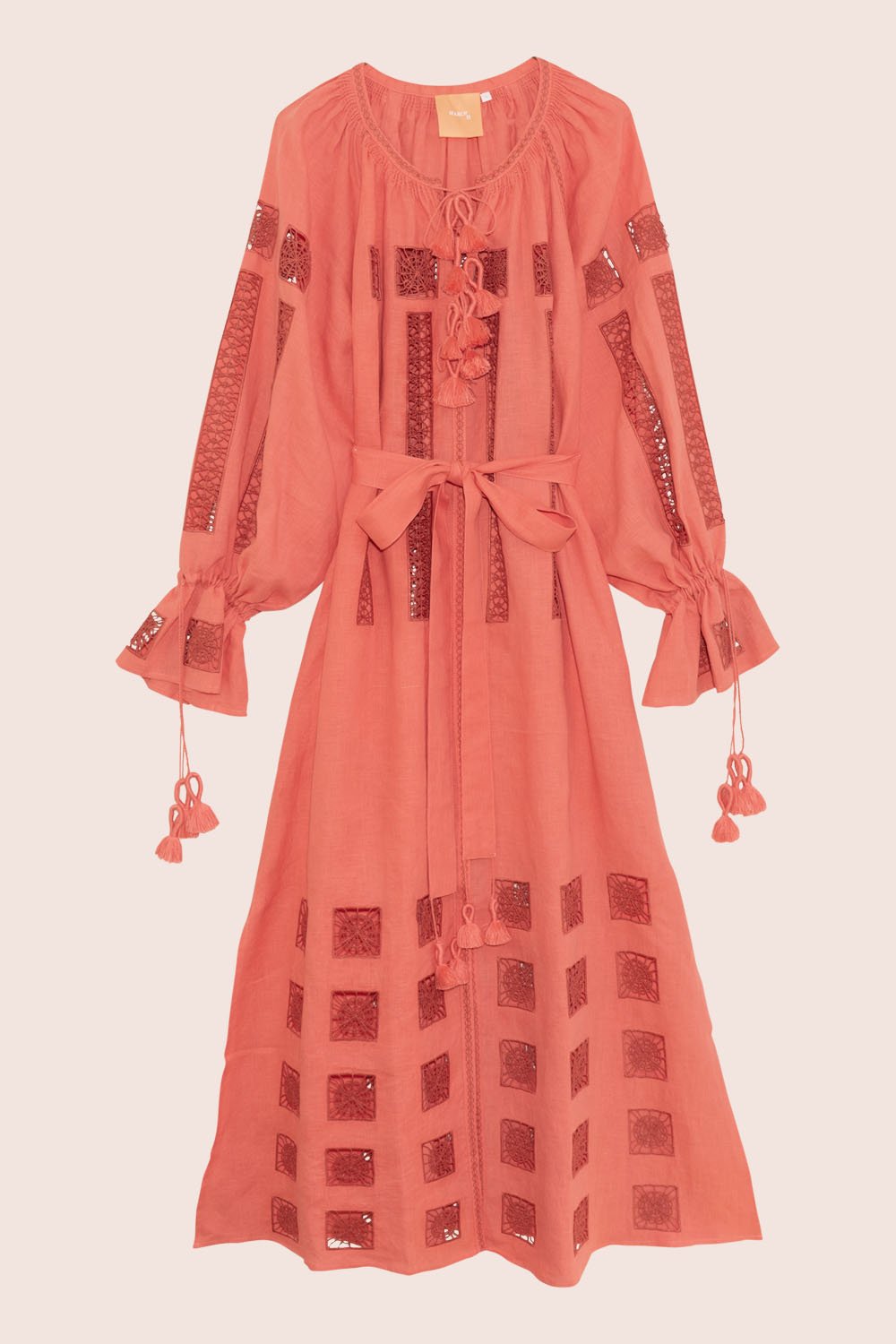 Island Star Maxi Dress in Salmon