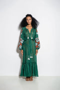 Istanbul linen maxi dress