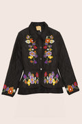 Laila Short Quilted Jacket in Black