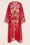 Kelly Midi Dress in Red