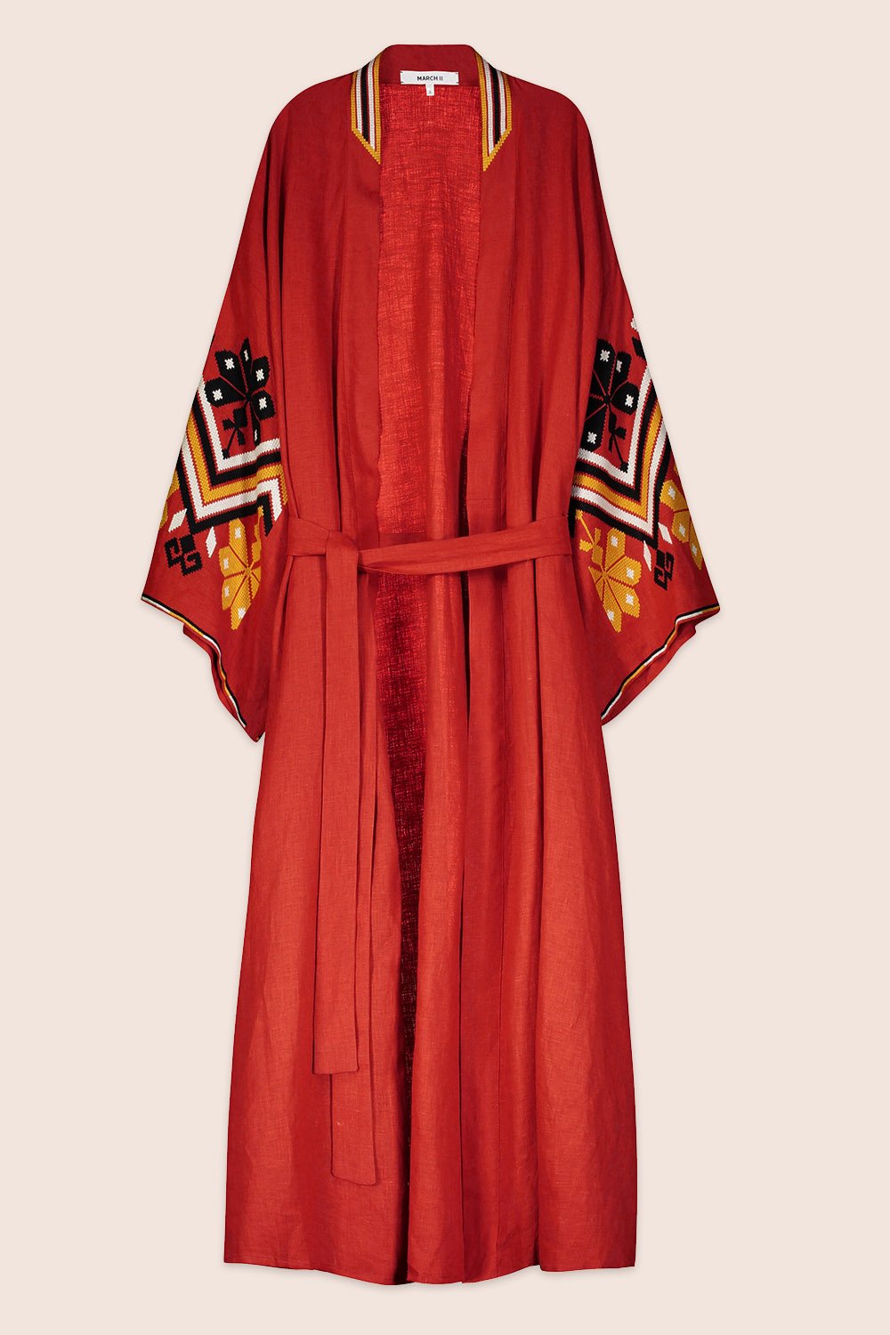 Mexico Maxi Wrap Dress in Red