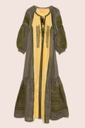 Namibia Maxi Dress in Yellow and Khaki