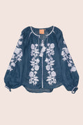 Roberta Blouse in Navy