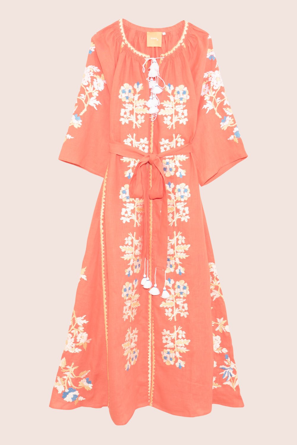 Roberta Maxi Dress in Salmon