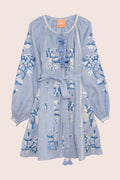 Roberta Mini Dress in Sky Blue