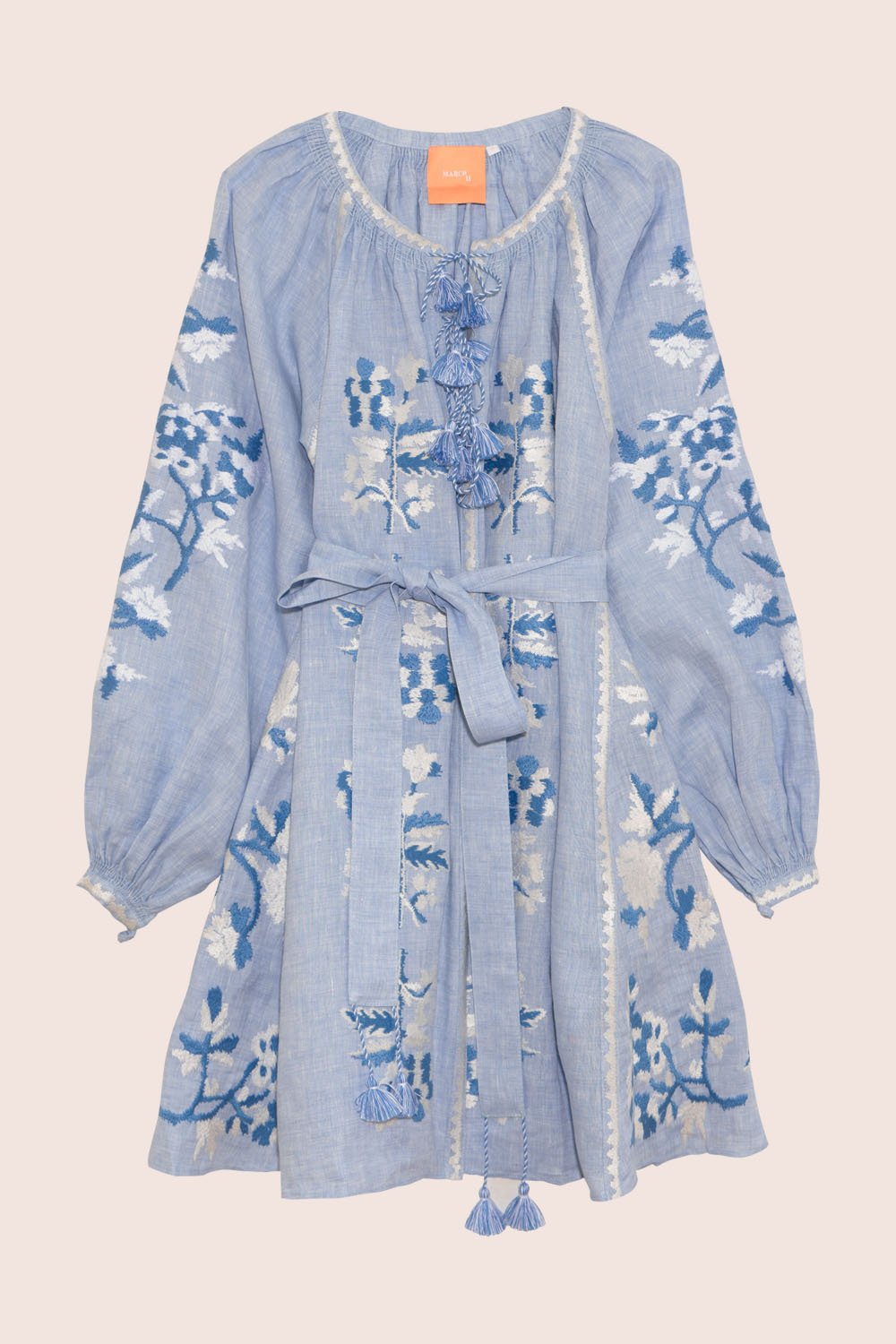Roberta Mini Dress in Sky Blue