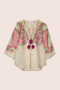 Ece Blouse in Creme Linen