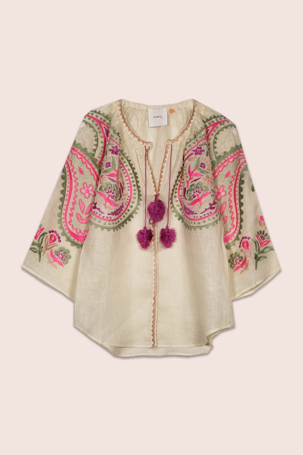 Ece Blouse in Creme Linen