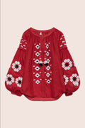 Elle Blouse in Red